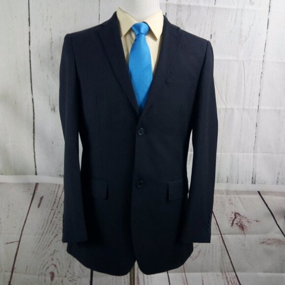 Angelo Rossi Hand Tailored 40L Black Suit Blazer - Picture 1 of 8